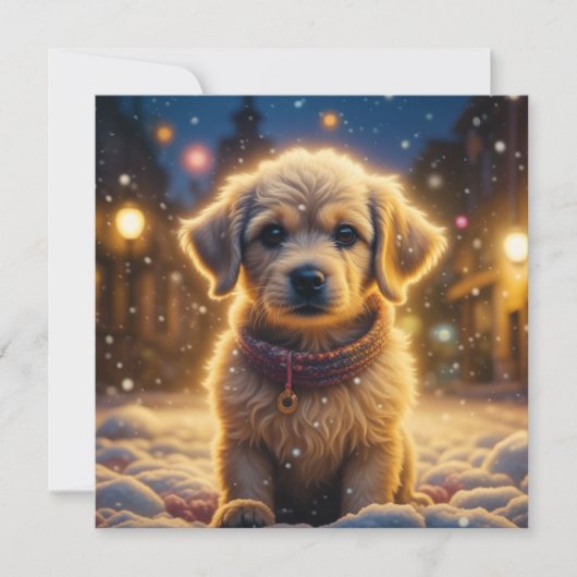 聖降誕祭の御霊が君の子犬と一緒にいられますように (正面)