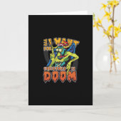 聖降誕祭の悪魔 カード (黄色い花)