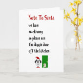 聖降誕祭の愉快な詩をサンタおもしろいに贈ろう。 カード (黄色い花)