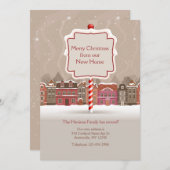 聖降誕祭の感動的な発表 シーズンカード (正面/裏面)