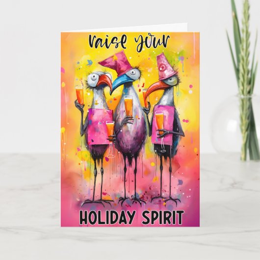 聖降誕祭の挨拶おもしろいをする カード (正面)