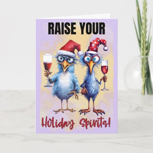 聖降誕祭の挨拶おもしろいをする カード (正面)