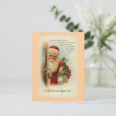 「聖降誕祭の挨拶」ヴィンテージ シーズンポストカード (スタンド正面)