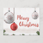 聖降誕祭の挨拶、美しいのシンプルさ。 ポストカード (正面)