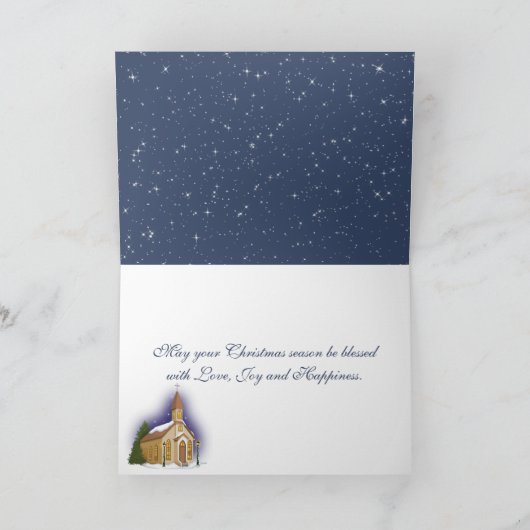 聖降誕祭の星を持つ賢者たち シーズンカード (内部)