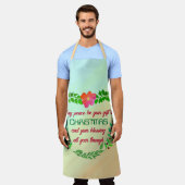 聖降誕祭の時に平和が贈られる エプロン (着用した状態)