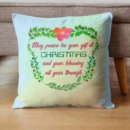 聖降誕祭の時に平和が贈られる クッション