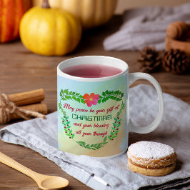 聖降誕祭の時に平和が贈られる コーヒーマグカップ