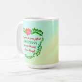 聖降誕祭の時に平和が贈られる コーヒーマグカップ (正面左)