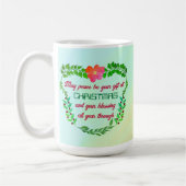 聖降誕祭の時に平和が贈られる コーヒーマグカップ (左)