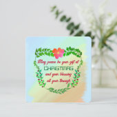 聖降誕祭の時に平和が贈られる シーズンカード (スタンド正面)