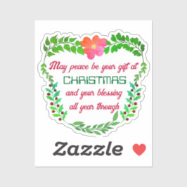 聖降誕祭の時に平和が贈られる シール