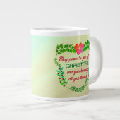 聖降誕祭の時に平和が贈られる ジャンボコーヒーマグカップ (正面右)