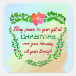 聖降誕祭の時に平和が贈られる スクエアシール