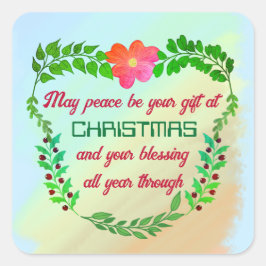 聖降誕祭の時に平和が贈られる スクエアシール