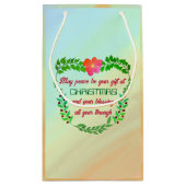 聖降誕祭の時に平和が贈られる スモールペーパーバッグ (裏面)