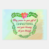 聖降誕祭の時に平和が贈られる ラッピングペーパーシート (正面2)