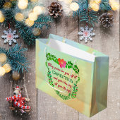 聖降誕祭の時に平和が贈られる ラージペーパーバッグ