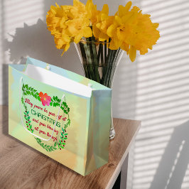 聖降誕祭の時に平和が贈られる ラージペーパーバッグ