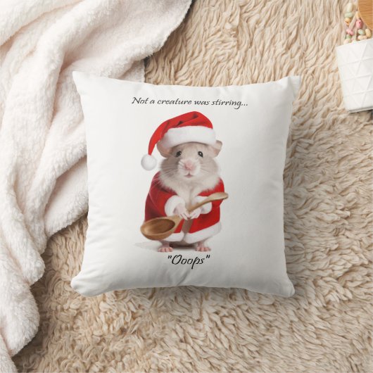 聖降誕祭の気分ネズミは生き物ではない クッション (ブランケット)