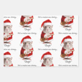 聖降誕祭の気分ネズミは生き物ではない ラッピングペーパーシート (正面)