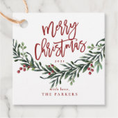 聖降誕祭の水の色をスクリプト フェイバータグ (正面)