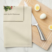聖降誕祭の祝いを申し上げる キッチンタオル (四つ折り)