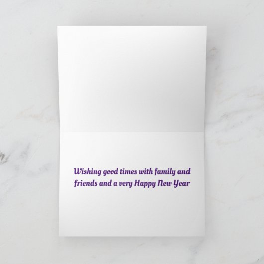 ※聖降誕祭の祝日** カード (内部)