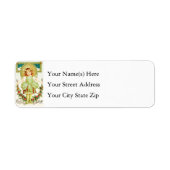 聖降誕祭の祝辞 ラベル (正面)