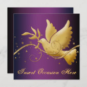 聖降誕祭の聖地の鳩 招待状 (正面/裏面)