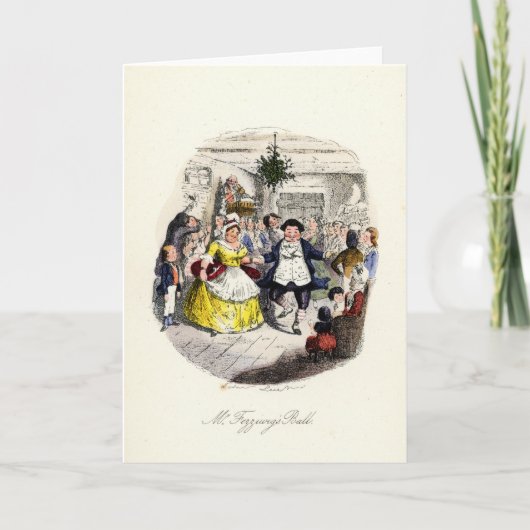 聖降誕祭の聖歌隊 – フェッジウィッグス氏の舞踏会 シーズンカード (正面)