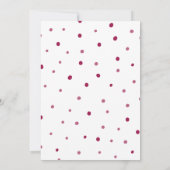 聖降誕祭の葉のパーティー 招待状 (裏面)