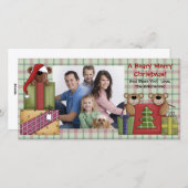 聖降誕祭の記念写真カード シーズンカード (正面/裏面)