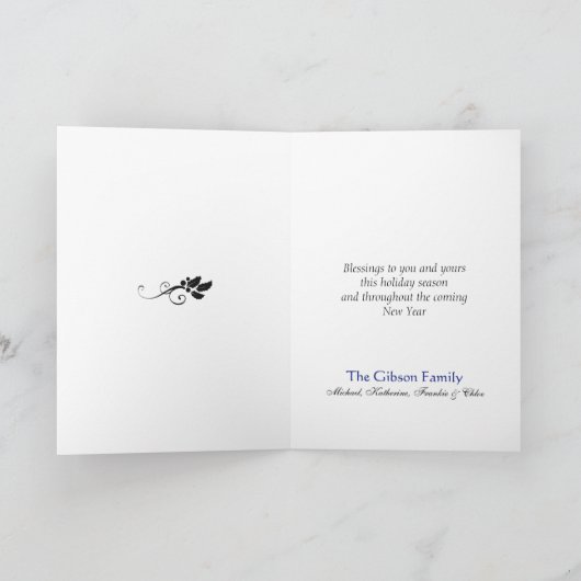 聖降誕祭の賢者がまだ彼を求めている シーズンカード (内部)