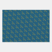 聖降誕祭の贈り物に秘密のサンタがサンタを招待 ラッピングペーパーシート (正面2)