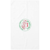 聖降誕祭の赤と緑の陽気を祈る テーブルクロス (正面)