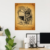 聖降誕祭の頌歌：老スクルージ ポスター (ホームオフィス)