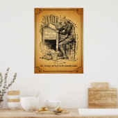 聖降誕祭の頌歌：老スクルージ ポスター (キッチン)