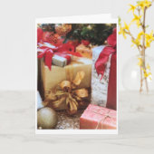 ***聖降誕祭の願い***! カード (黄色い花)