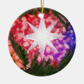 聖降誕祭の飾りは皆鮮やかだ セラミックオーナメント (正面)