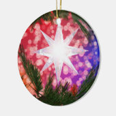 聖降誕祭の飾りは皆鮮やかだ セラミックオーナメント (左)