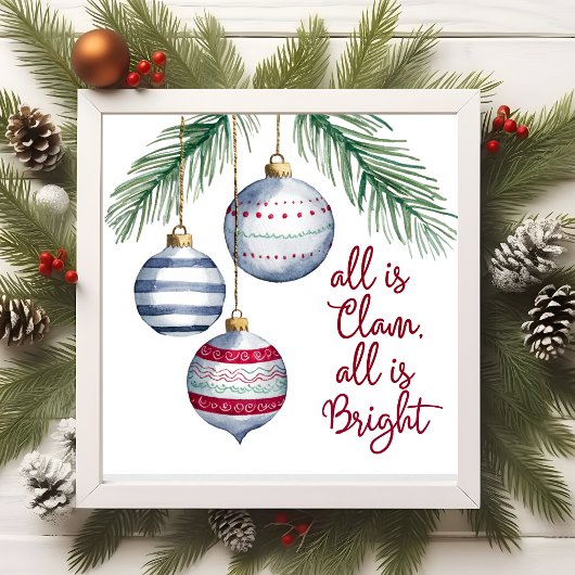 聖降誕祭の飾り付けは何でも落ち着いている ポスター