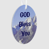 聖降誕祭の飾り付けを神が祝福せよ オーナメント (正面)