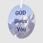 聖降誕祭の飾り付けを神が祝福せよ オーナメント (正面)