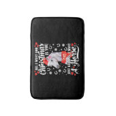 聖降誕祭の馬のシャツが欲しい バスマット (正面縦)