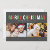 聖降誕祭はっきりした祭カラフル祭 シーズンカード (正面)