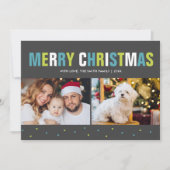 聖降誕祭はっきりした祭カラフル祭 シーズンカード (正面)