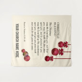 聖降誕祭は主よ賛美教会 タペストリー (正面(横))