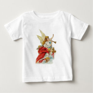 聖降誕祭は天使を願う ベビーTシャツ