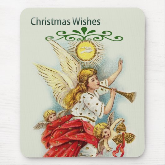 聖降誕祭は天使を願う マウスパッド (正面)